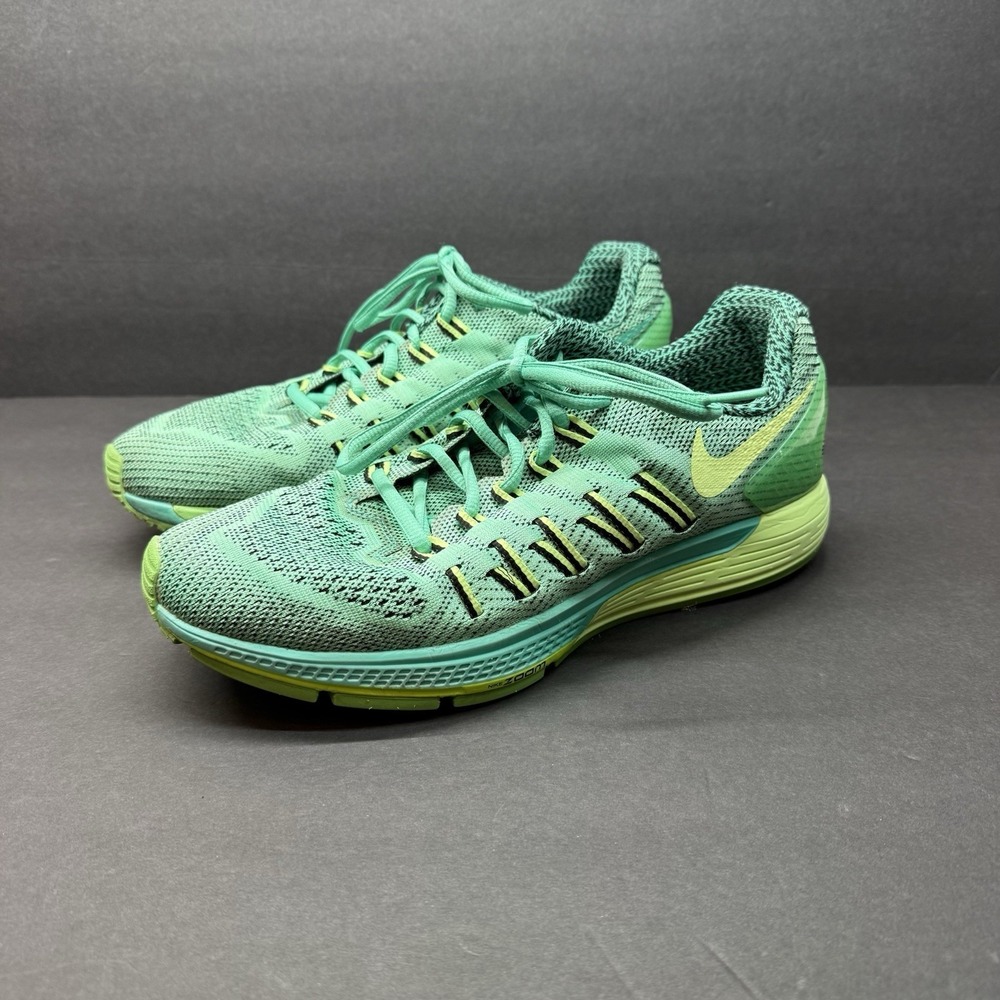 Nike Women Shoe Air Zoom Odyssey Size 10 Sneaker Athletic Running Green Yellow - Picture 4 of 11